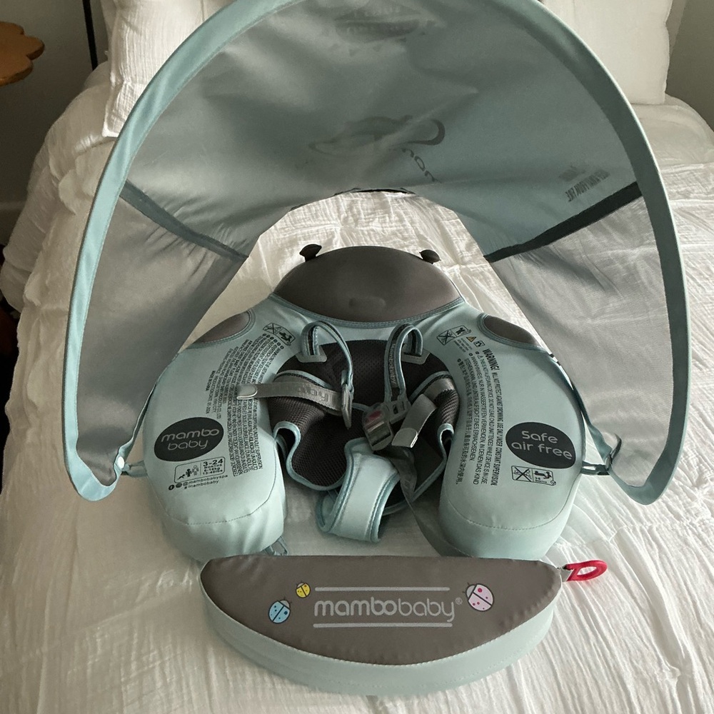 Mambobaby Infant Swim Float with Canopy